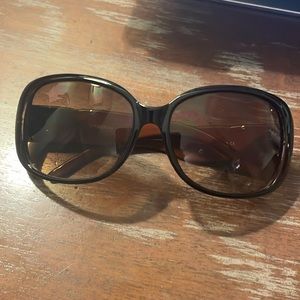 CET 10915 dark black/brown oversized sunglasses